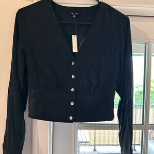 Madewell Black Button-Down Women's Shirt